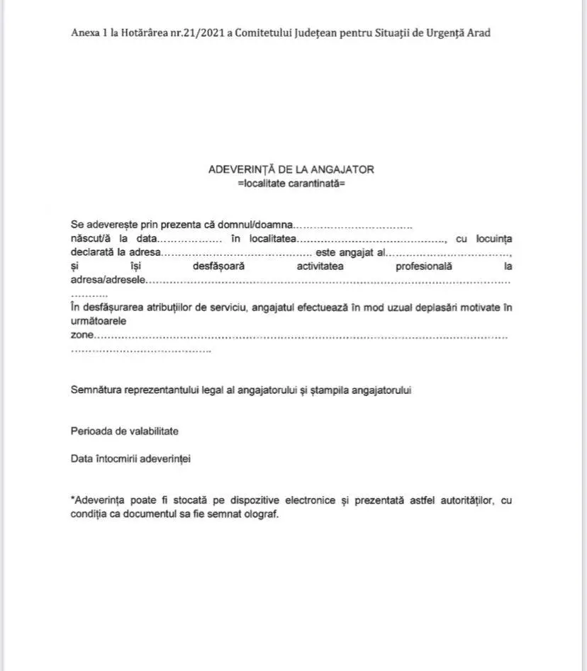 [ACTUALIZARE 2] Reguli suplimentare aplicabile în orașul Nădlac aflat în carantină. Acestea completează Ordinul de instituire a carantinei semnat de Raed Arafat [VEZI REGULILE]