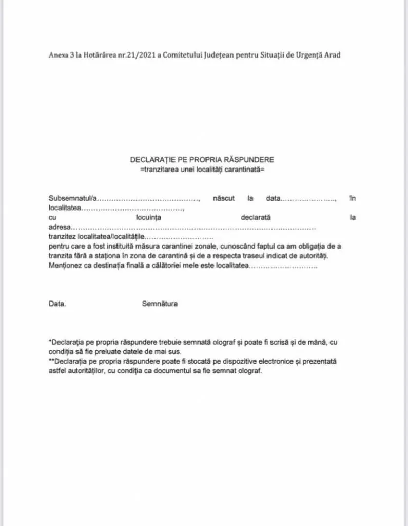 [ACTUALIZARE 2] Reguli suplimentare aplicabile în orașul Nădlac aflat în carantină. Acestea completează Ordinul de instituire a carantinei semnat de Raed Arafat [VEZI REGULILE]