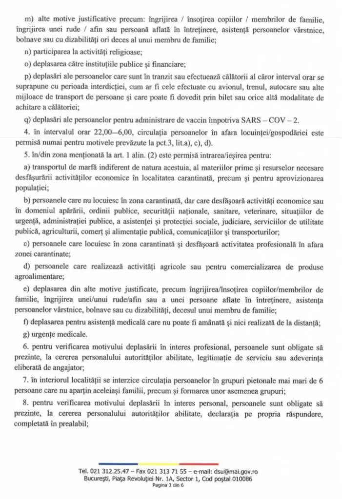 [ACTUALIZARE 2] Reguli suplimentare aplicabile în orașul Nădlac aflat în carantină. Acestea completează Ordinul de instituire a carantinei semnat de Raed Arafat [VEZI REGULILE]