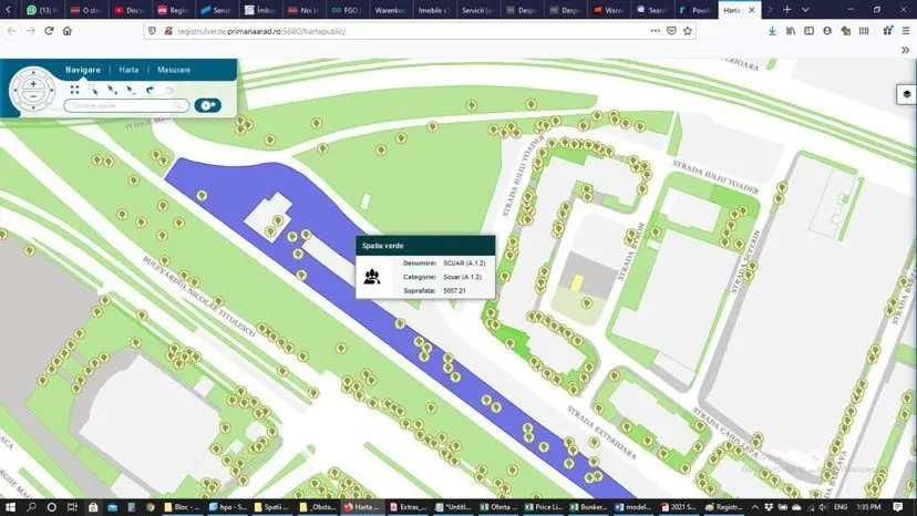 În Registrul Spațiilor Verzi s-au trasat în fals zone verzi doar pentru ca Aradul să pară mai verde pe internet! TREI CAZURI care „sar în ochi”