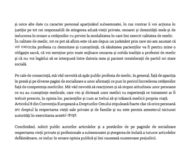 „Subsemnata Matei Izodora” - DREPT LA REPLICĂ