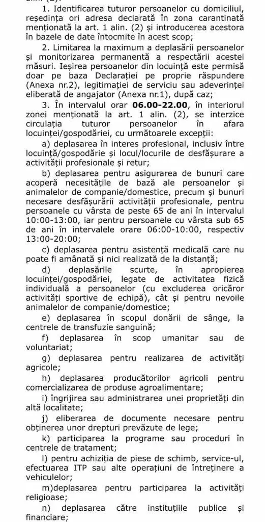 [ACTUALIZARE 2] Reguli suplimentare aplicabile în orașul Nădlac aflat în carantină. Acestea completează Ordinul de instituire a carantinei semnat de Raed Arafat [VEZI REGULILE]