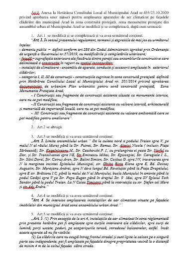 Administrația recunoaște (cu un sfert de gură) că a emis un ACT PROST și amână cu trei luni intrarea în vigoare a noilor reguli privind APARATELE de AER CONDIȚIONAT de pe fațadele clădirilor centrale