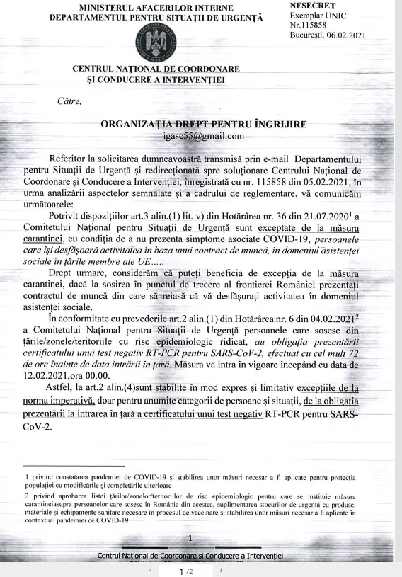 UMILITE de AUTORITĂȚILE din cele două țări „interdependente neuronal”, ÎNGRIJITOARELE DE BĂTRÂNI din Austria se roagă ca măcar „TESTUL ANTIGEN la punctele de frontieră ale României să fie RECUNOSCUT OFICIAL!” [PETIȚIE]