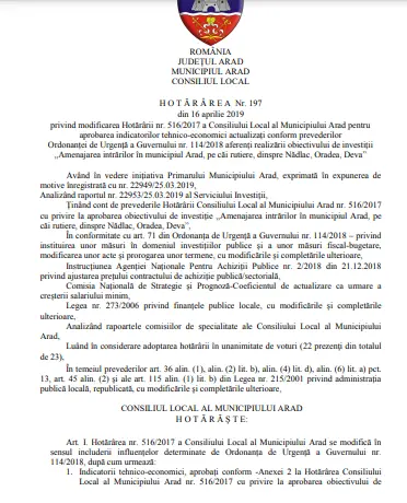 „Intrările în Arad” - o altă țeapă (309.508,77 lei) care ne face orașul de rușine!