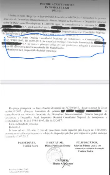 HAOSUL PENAL din proiectul „Sistem de management integrat al deșeurilor solide în județul Arad” - ZONA 1