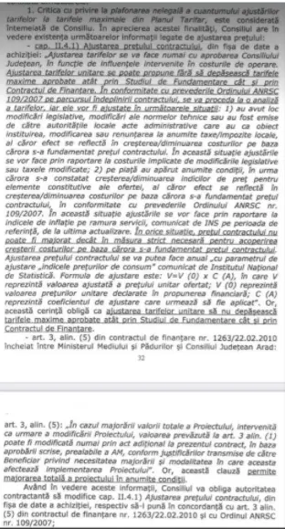 HAOSUL PENAL din proiectul „Sistem de management integrat al deșeurilor solide în județul Arad” - ZONA 1