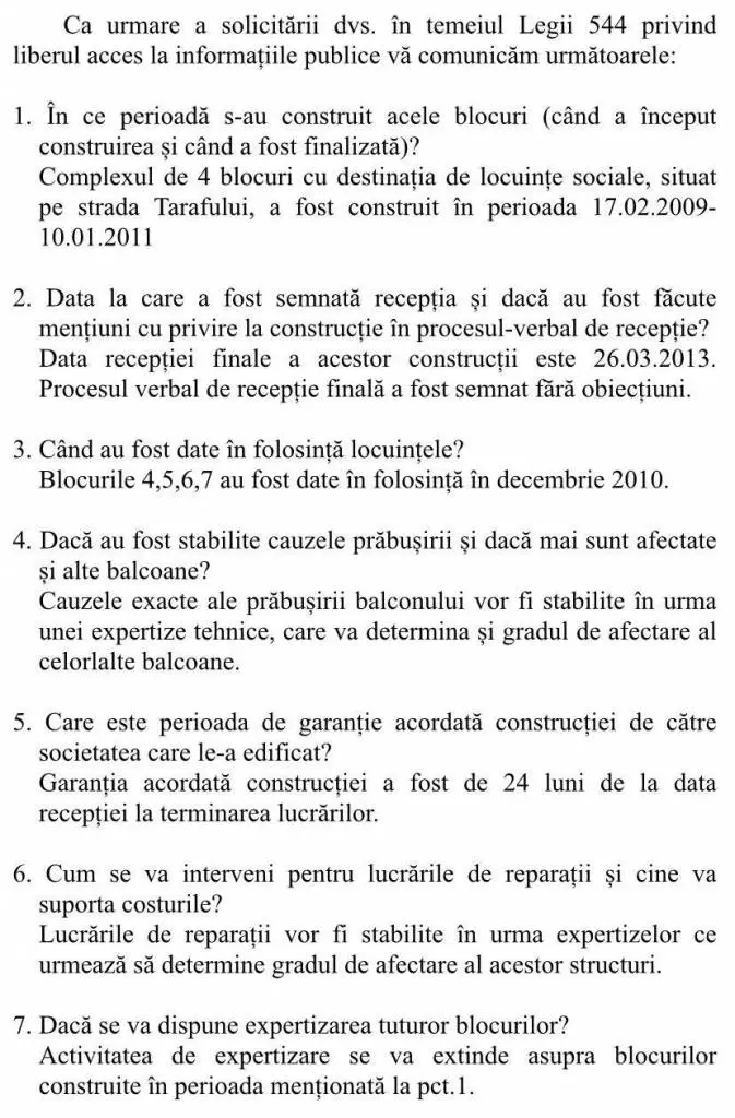 [ACTUALIZARE 3] Se demontează toate balcoanele la cele 5 blocuri de pe Tarafului