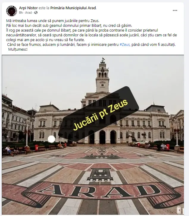 [ACTUALIZARE 2] NESIMȚIREA AGRESIVĂ a „famigliei” Crețiu, jucăriile furate ale câinelui-martir Zeus și alte porcării securistoide în derulare... ca prefață la întâlnirea de luni, cu primarul Bibarț, pe această temă