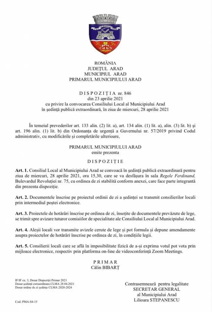 Struțo-cămila (ARĂDEANO-COREEANĂ?!) propusă de Inspectoratul Școlar și agreată de Primărie generează REVOLTĂ. Se vrea un „Liceu electro-mecanic de transporturi-construcții și protecția mediului Arad". A fost lansată o PETIȚIE pentru păstrarea locației Liceului „Aurel Vlaicu” și în CLM se va dezbate un proiect de hotărâre privind modificarea rețelei școlare