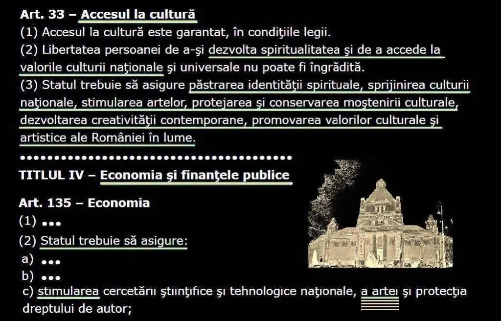 De la CONSTITUȚIE citire
