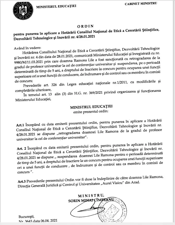 [ACTUALIZARE 6] Curtea de Apel Timișoara confirmă că Ramona Lile este „cea mai mare plagiatoare din cercetarea academică românească de după 1989”. Decizia poate fi atacată cu recurs