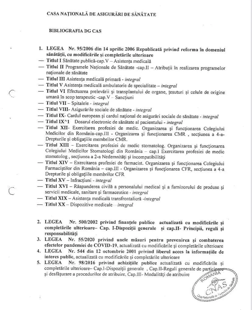 O nouă sesiune de concurs pentru ocuparea funcțiilor vacante de Director General la CAS va avea loc în 16 iunie