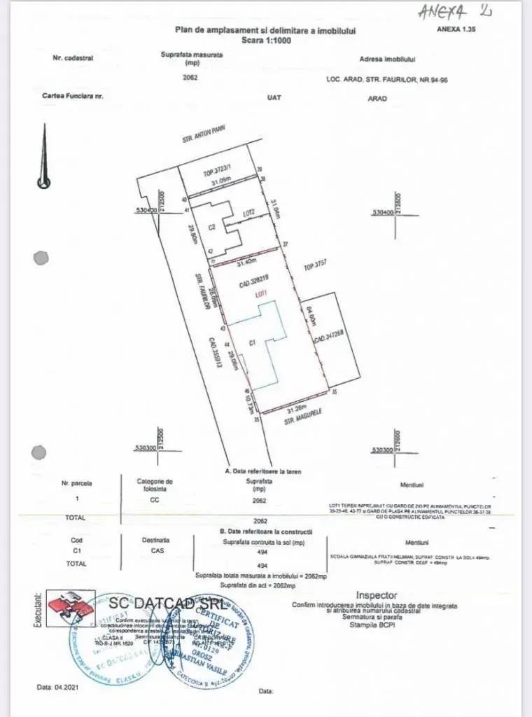 Un proiect de hotărâre care poate fi „cu cântec”, azi, în CLM: DEZLIPIREA imobilului de pe strada Faurilor, nr. 94-96 din Gai - fosta Școală „Frații Neuman”