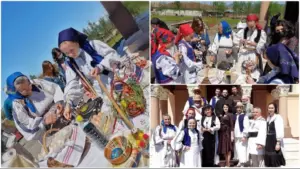 străjerii cociubei” împreună cu biserica