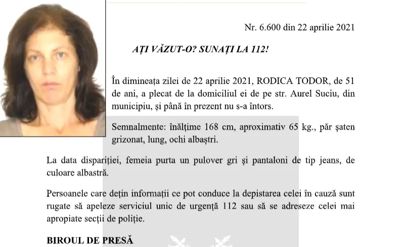 Cadavrul Rodicăi Todor, femeia de 51 de ani dispărută din cartierul Alfa acum o săptămână, a fost găsit de Vinerea Mare plutind în zona plajei „Zori de zi”