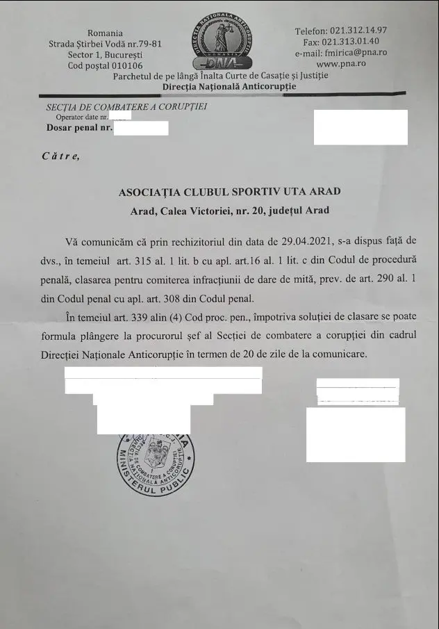 Doi OFICIALI de la UTA - trimiși în judecată de DNA pentru mai multe infracțiuni de MITĂ comise în 2017