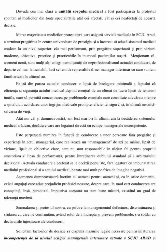 [ACTUALIZARE 3] Medicii arădeni contra acestui „personaj  sinistru”: „Opriți politica bâtei și a pumnului în gură! Suntem intelectuali, nu vagabonzi”