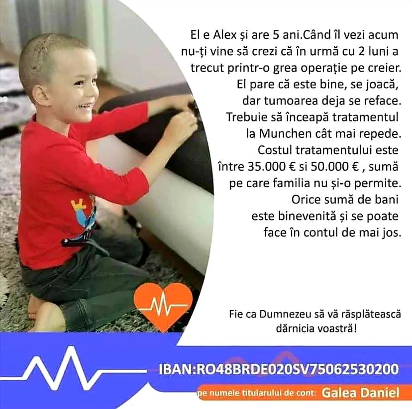 [ACTUALIZARE 2] Veste sfâșietoare pentru cei care au crezut în șansa la viață a micuțului ALEX: copilul a cărui dramă a mobilizat Aradul S-A STINS...