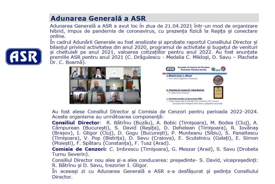 [DREPT LA REPLICĂ] Poziția Asociației de Sudură din România față de acuzele formulate de „rebelii” din rândurile sale [2]