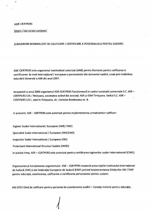 [DREPT LA REPLICĂ] Poziția Asociației de Sudură din România față de acuzele formulate de „rebelii” din rândurile sale [2]