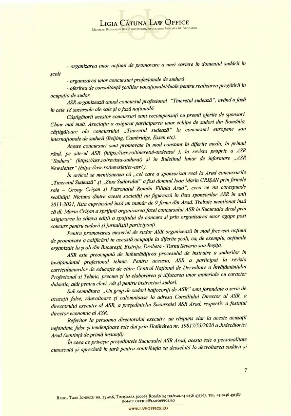 [DREPT LA REPLICĂ] Poziția Asociației de Sudură din România față de acuzele formulate de „rebelii” din rândurile sale [2]