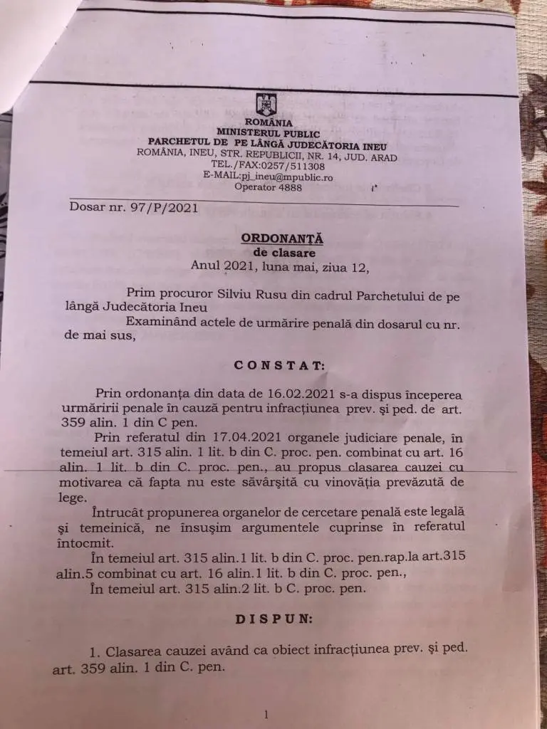 POLIȚIA POLITICĂ din INEU este INTOXICATĂ și CU MERCUR... din moment ce poți să faci dintr-un act cetățenesc un dosar penal și dintr-un medic septuagenar un infractor, iar după ce ți-au desființat instanțele de judecată ticăloșia, să taci și să te pregătești pentru URMĂTORUL TUN!
