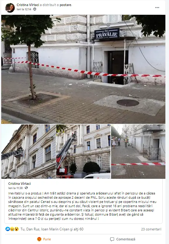 Să fie un SEMN?... CAD ORNAMENTE de pe Palatul Cenad concomitent cu sărbătorirea Imnului Național!