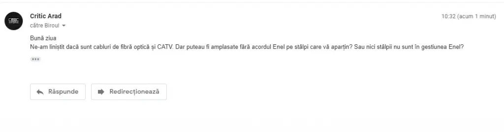 [ACTUALIZARE] Vă puteți spânzura liniștiți pe 6 Vânători. Cablurile sunt de fibră optică și CATV, iar Enel se simte ofensat de „tonul defăimător al articolului”