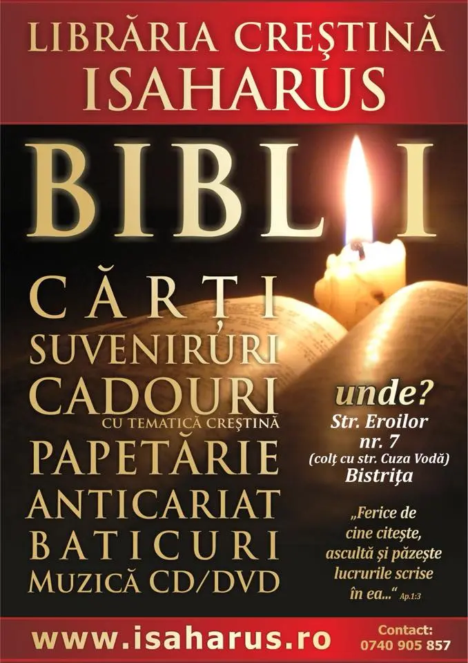 Librăria ISAHARUS - cea mai generoasă ofertă posibilă în materie de cărți și artefacte cu caracter creștin