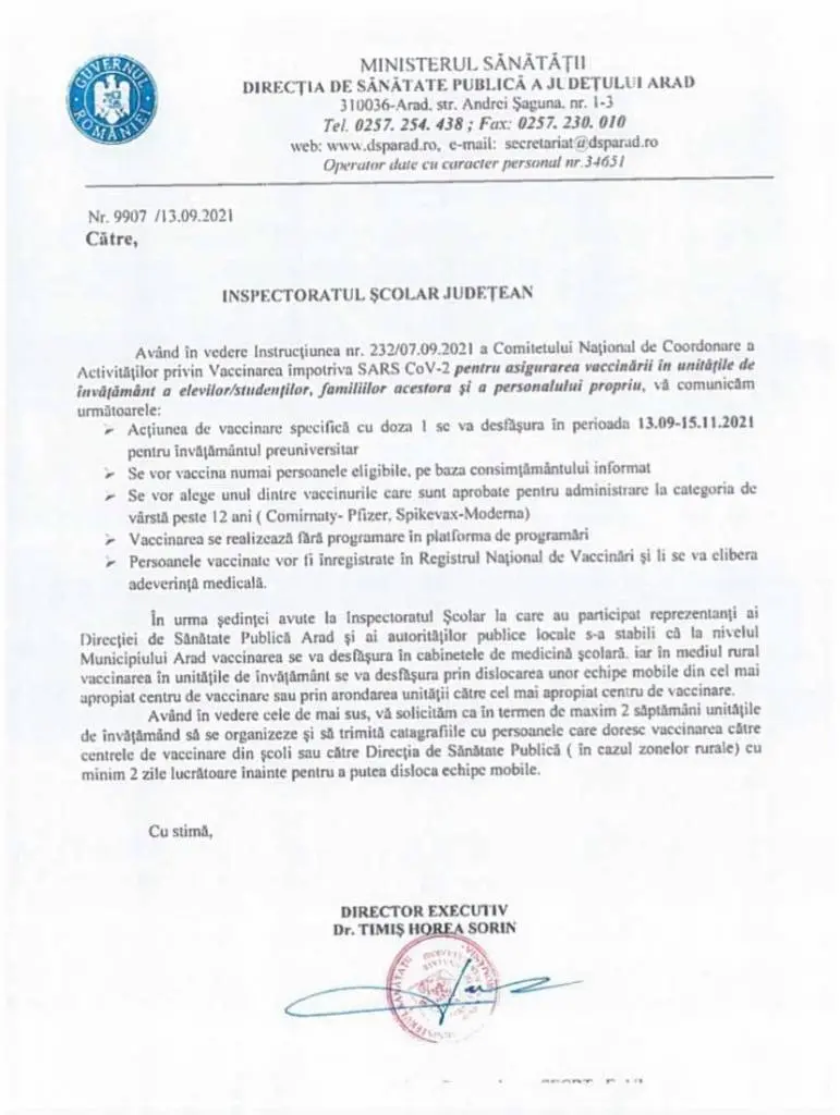 DE CE NU RESPECTĂ ROMÂNIA RECOMANDĂRILE OMS Europa, UNESCO și UNICEF?! Școlile au fost transformate în agenți ai vaccinării, iar despre testare nu vorbește nimeni