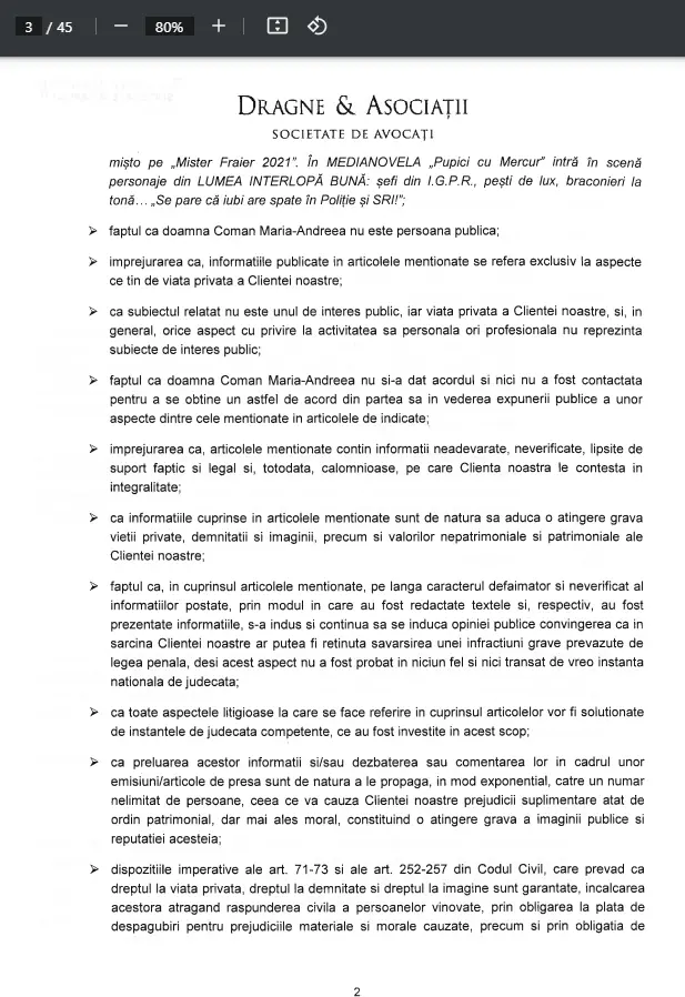 [ACTUALIZARE 2] „Miss Supranaţional Europe 2018” se dă „virgină în mass-media” și somează TOATE PUBLICAȚIILE să șteargă articolele care o vizează în cauzele privind șantajele și tentativa de otrăvire a milionarului Adrian Luca. Cu cele despre „cât e de frumoasă” n-are treabă...