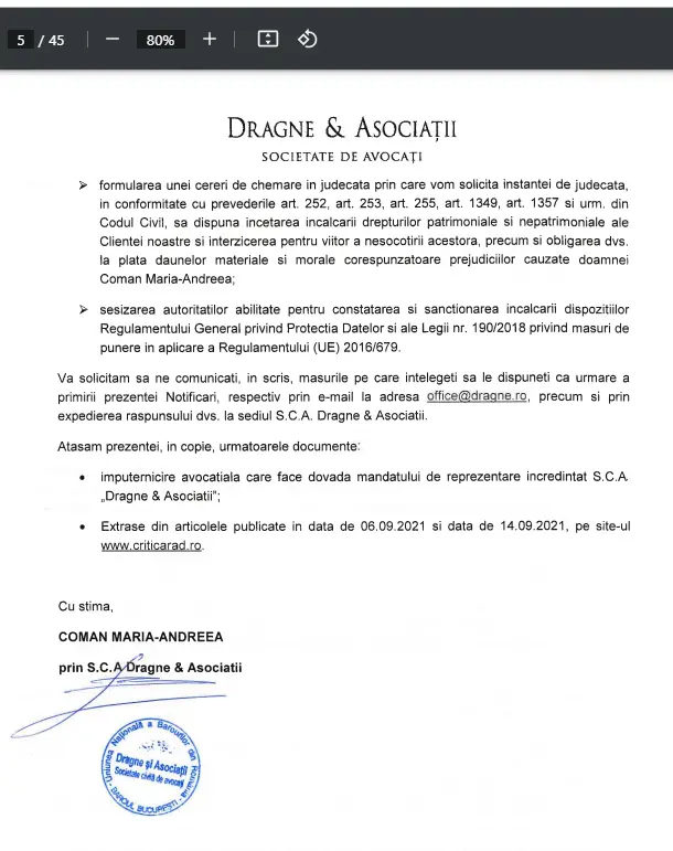 [ACTUALIZARE 2] „Miss Supranaţional Europe 2018” se dă „virgină în mass-media” și somează TOATE PUBLICAȚIILE să șteargă articolele care o vizează în cauzele privind șantajele și tentativa de otrăvire a milionarului Adrian Luca. Cu cele despre „cât e de frumoasă” n-are treabă...