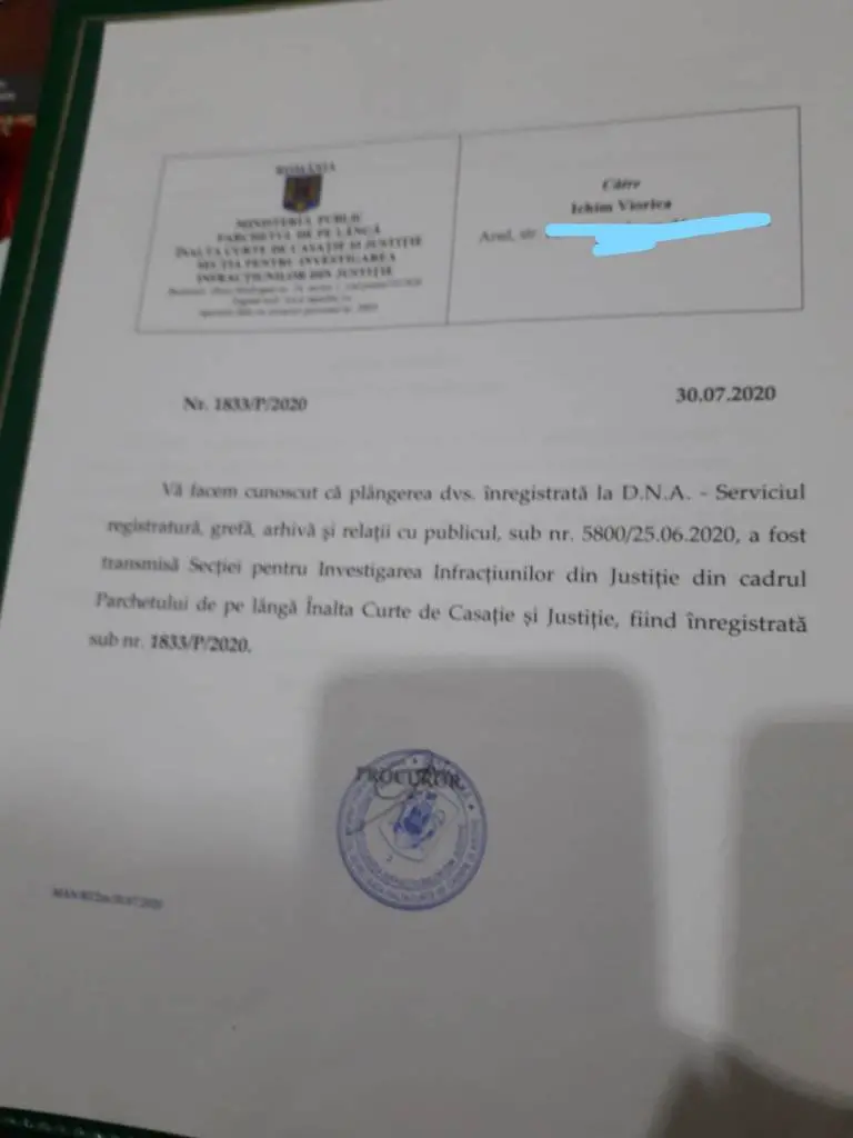 [ACTUALIZARE 6] Odiseea corupției din Justiția arădeană în cazul jafului imobiliar continuă: SCRISOARE DESCHISĂ adresată Parchetului de pe lângă Curtea de Apel Timișoara în cazul Viorica Ichim vs fostul judecător Ioana Popescu & întregul grup infracțional organizat