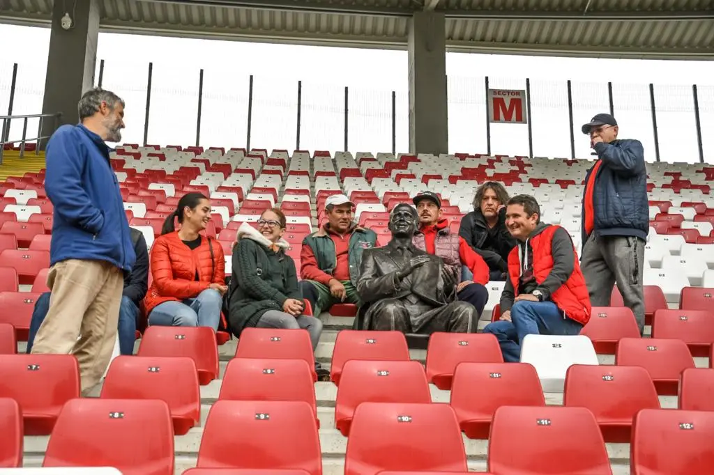 Baronul Francisc Neuman - imortalizat în bronz în tribuna stadionului care-i poartă numele, la 111 ani de la naștere