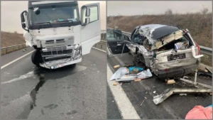 accident rutier cu 3 victime