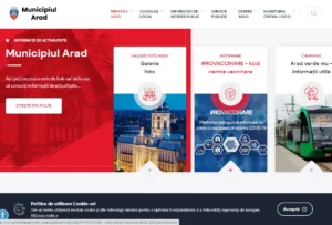 site-ul primăriei arad are