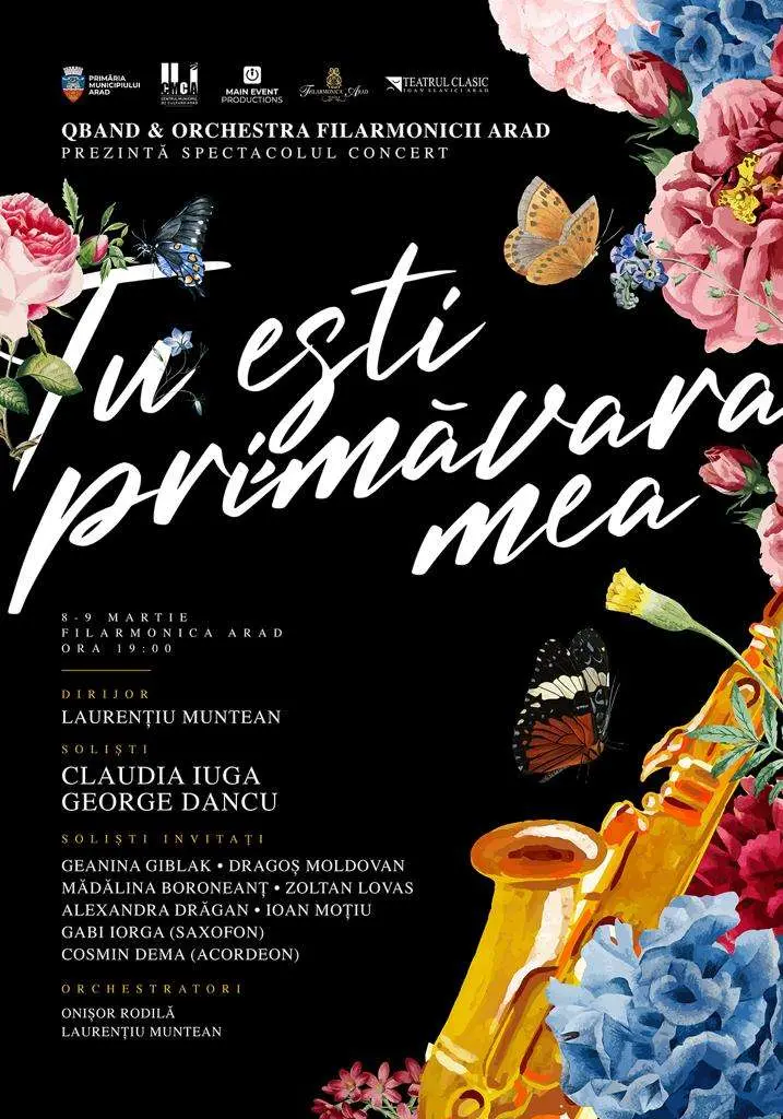 „Tu ești primăvara mea“ – spectacol-concert cu QBand și invitații