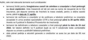 a fost prelungit termenul