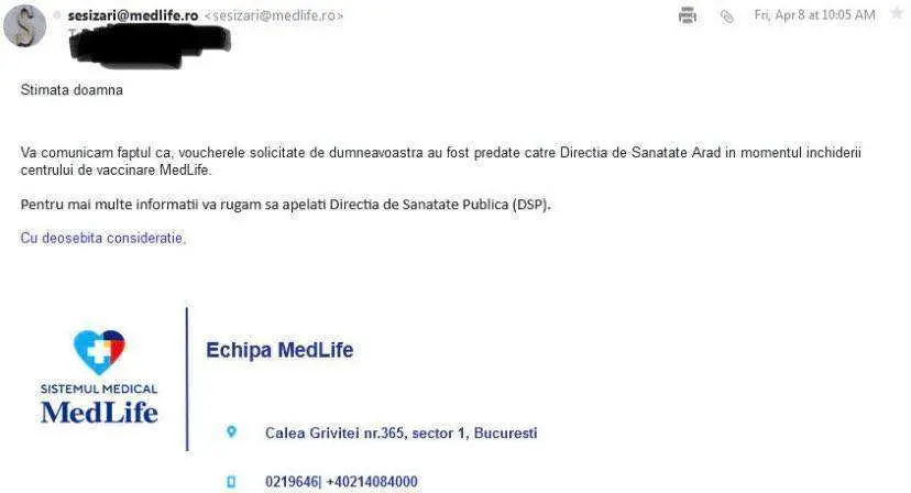 [ACTUALIZARE 3] În problema legată de obținerea tichetelor de vaccinare, DSP Arad dă asigurări că „va îndrepta această situație și va găsi soluții astfel încât asemenea evenimente să nu mai fie posibile, iar cetățenii să nu mai fie umiliți”