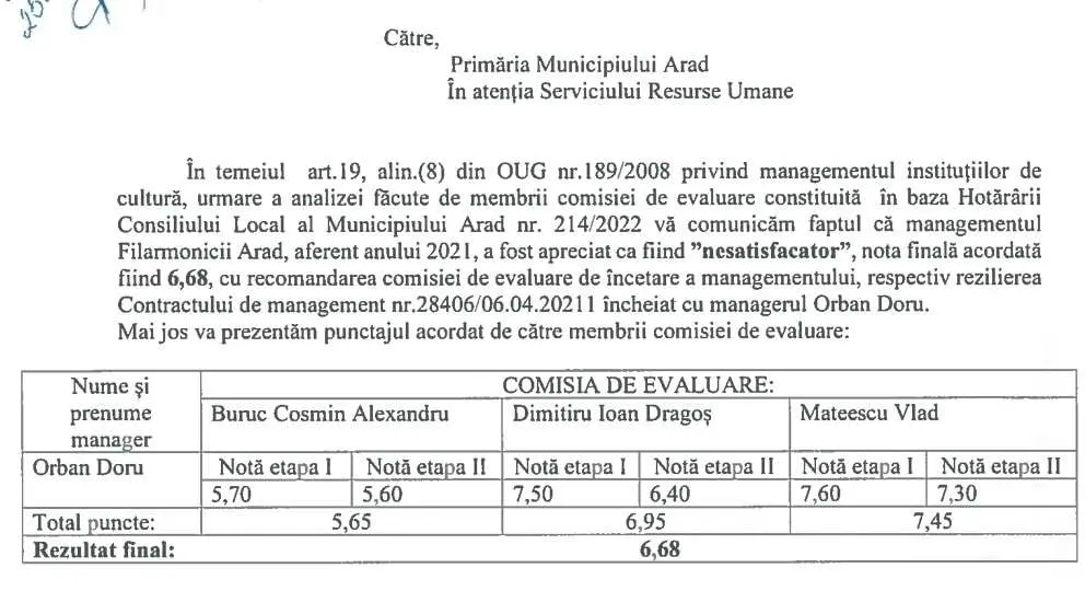 [ACTUALIZARE] Sergiu Bacoș este managerul interimar al Filarmonicii Arad