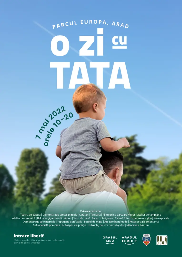 Ziua Națională a Tatălui se sărbătorește pentru prima oară în Arad sâmbătă, 7 mai