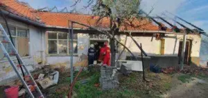 un incendiu cauzat