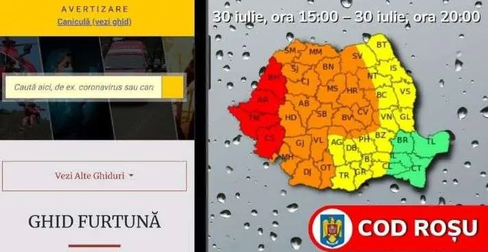 cod rosu meteo