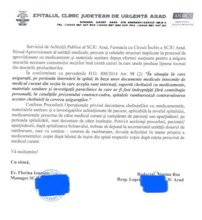 Există disfuncționalități în asigurarea medicamentelor în spitale, iar pacienții sunt cei care au de suferit! Spitalul Județean Arad are și el probleme pentru că producătorii și furnizorii întârzie livrările