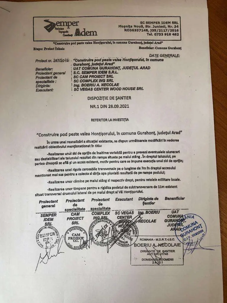 [ACTUALIZARE 2] Altă PREMIERĂ! CAUZA „Doamna Florea vs. Primăria Comunei Gurahonț” l-a urcat, pe cel mai inutil pod din Țara Moților, pe primul judecător din istoria contemporană care a efectuat o CERCETARE LA FAȚA LOCULUI
