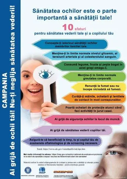 „Ai grijă de ochii tăi! Nu-ți neglija sănătatea vederii!“- septembrie 2022