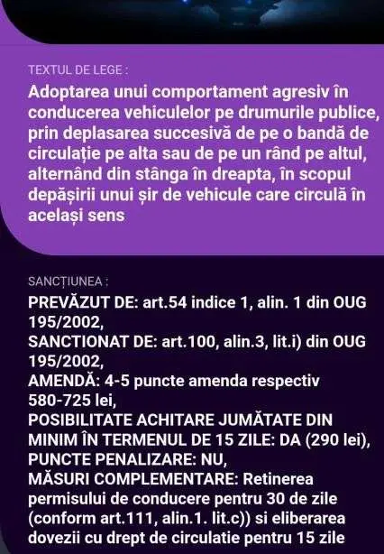 Comportament agresiv în trafic, pe strada Voinicilor