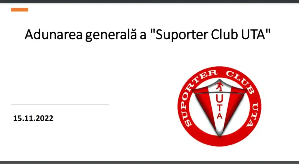 Suporter Club UTA - Adunarea generala