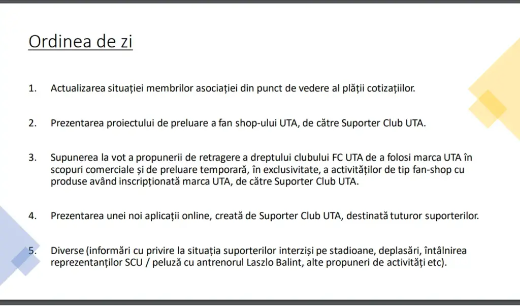 Suporter Club UTA PROIECT 2